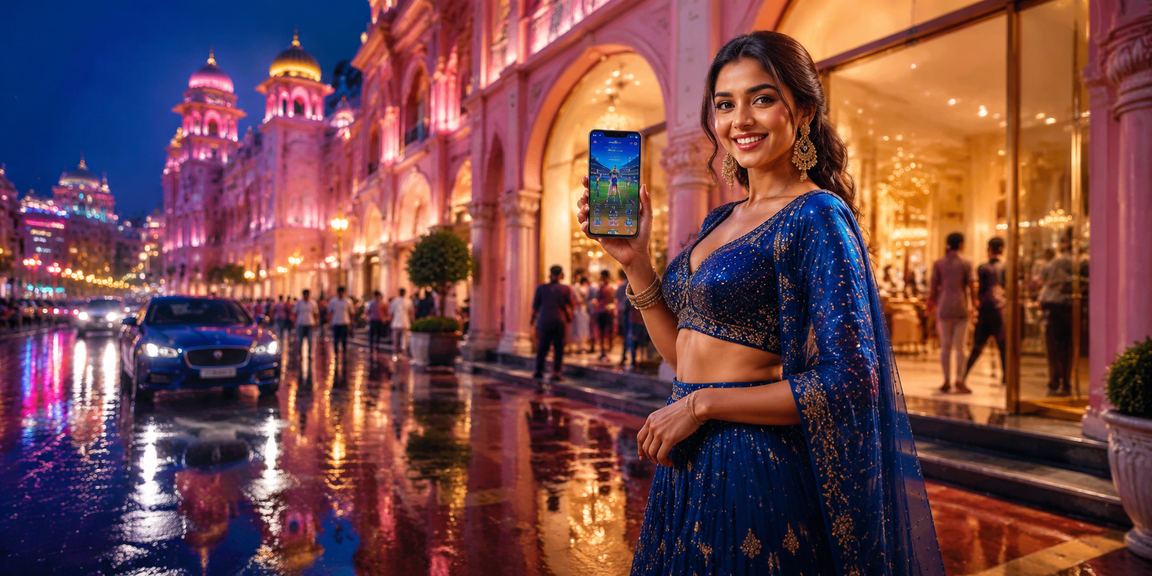 Jaipur cricket betting Bollywood theme with vibrant colors
