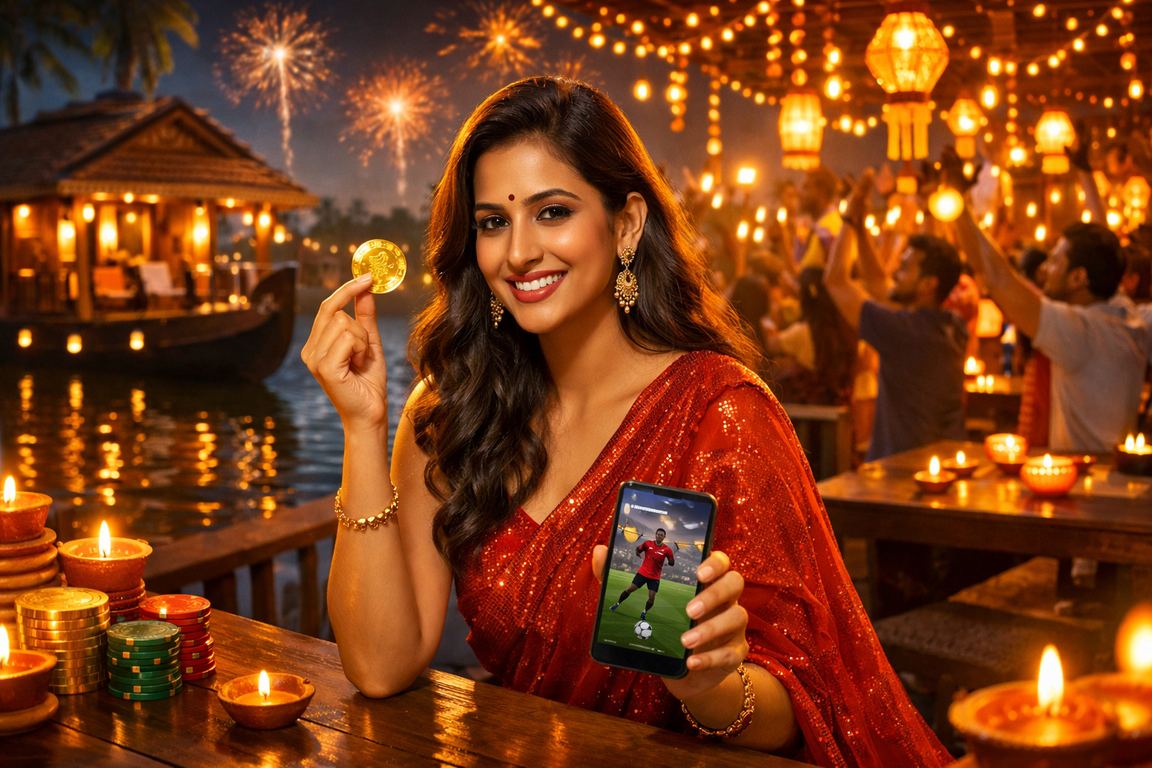 Players celebrating Diwali with deposit bonuses in Kerala